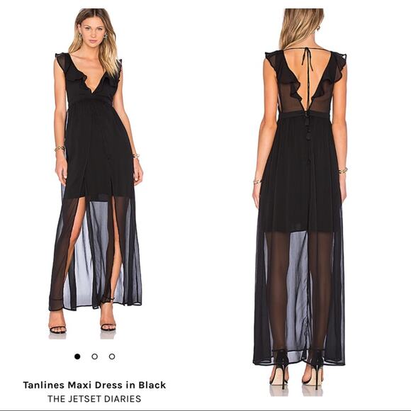 Jetset Diaries Tanlines maxi dress black - Picture 1 of 7